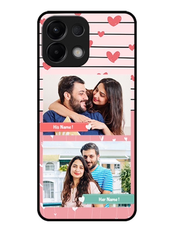 Custom Oppo K13 5G Custom Glass Phone Case - Photo With Heart Design