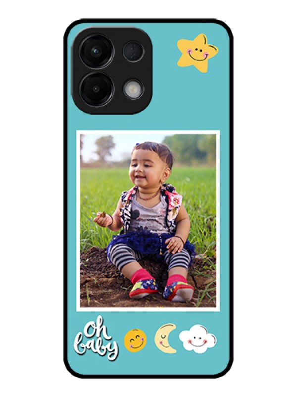 Custom Oppo K13 5G Custom Glass Phone Case - Smiley Kids Stars Design