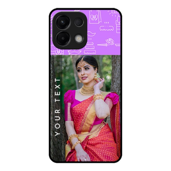 Oppo K13 5G Custom Glass Phone Case - Birthday Icons Design