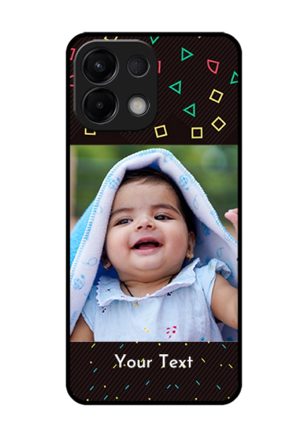 Oppo K13 5G Custom Glass Phone Case - With Confetti Birthday Design