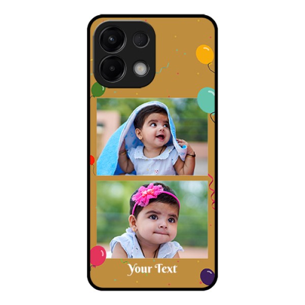 Oppo K13 5G Custom Glass Phone Case - Image Holder With Birthday Celebrations Design Oppo K13 5G Custom Glass Phone Case - Image Holder With Birthday Celebrations Design