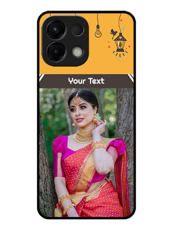 Custom Oppo K13 5G Custom Glass Phone Case - With Family Picture And Icons