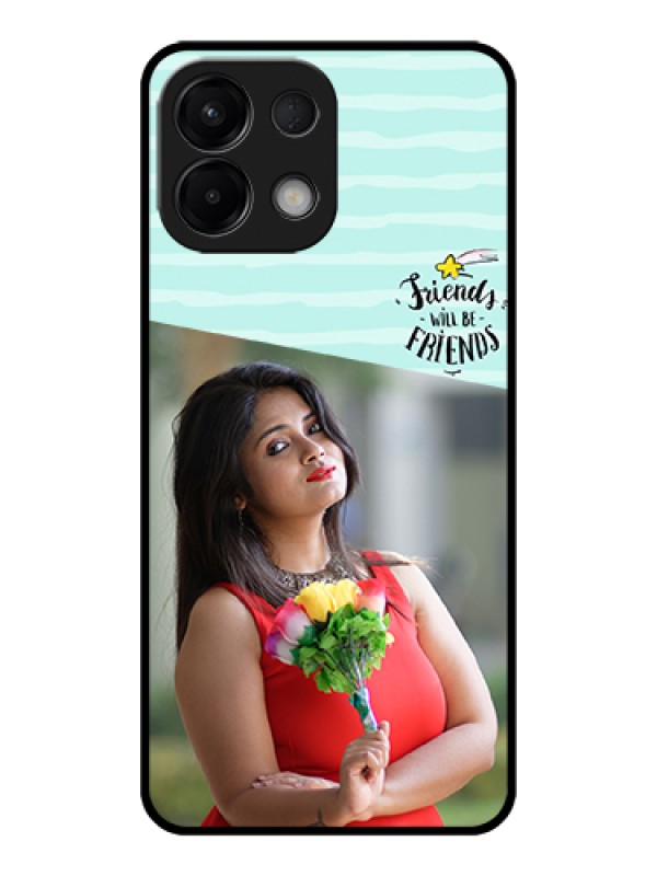 Custom Oppo K13 5G Custom Glass Phone Case - Friends Picture Icon Design