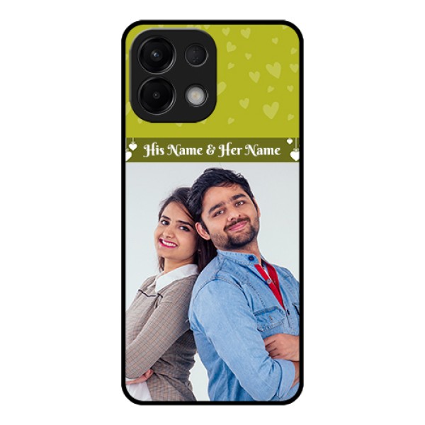 Oppo K13 5G Custom Glass Phone Case - You & Me Heart Design