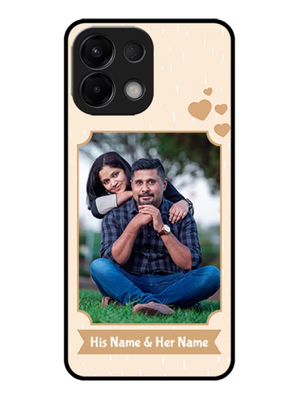 Custom Oppo K13 5G Custom Glass Phone Case - With Confetti Love Design