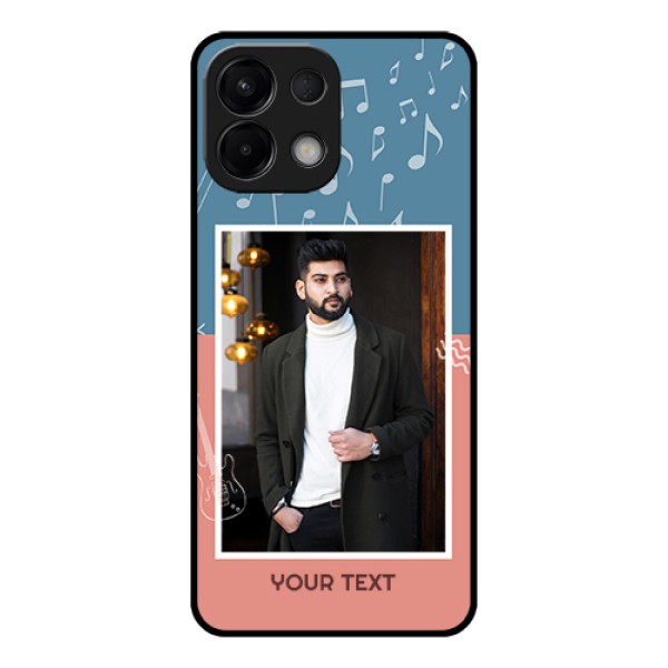 Oppo K13 5G Custom Glass Phone Case - With Color Musical Note Design Oppo K13 5G Custom Glass Phone Case - With Color Musical Note Design