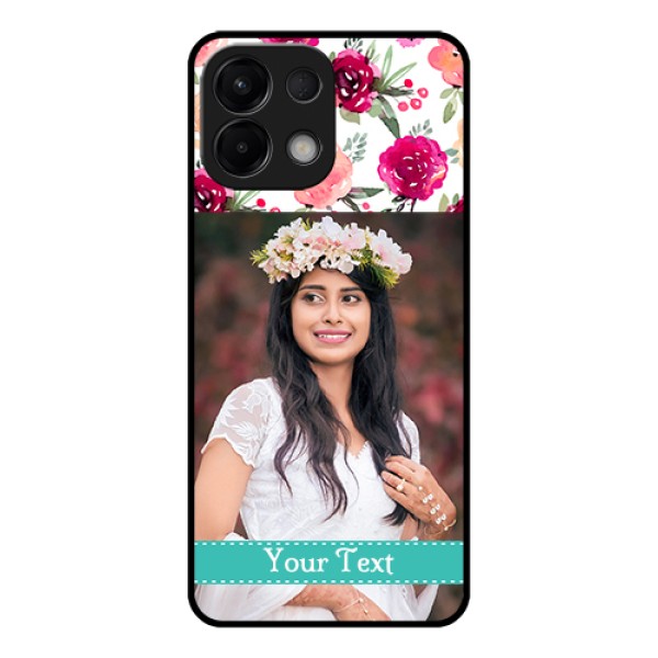 Oppo K13 5G Custom Glass Phone Case - Water Colors Floral Design Oppo K13 5G Custom Glass Phone Case - Water Colors Floral Design