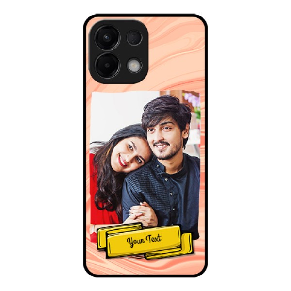 Oppo K13 5G Custom Glass Phone Case - Marble Texture Design
