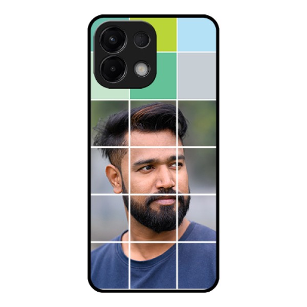 Oppo K13 5G Custom Glass Phone Case - With White Box Pattern