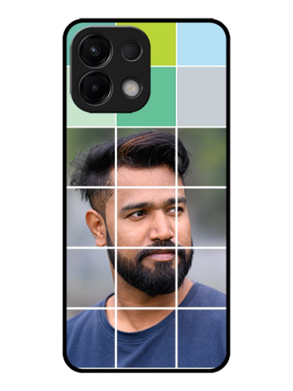 Custom Oppo K13 5G Custom Glass Phone Case - With White Box Pattern