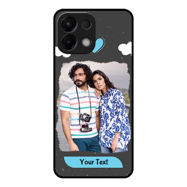 Oppo K13 5G Custom Glass Phone Case - Splashes With Love Doodles Design Oppo K13 5G Custom Glass Phone Case - Splashes With Love Doodles Design