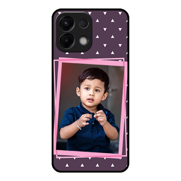 Oppo K13 5G Custom Glass Phone Case - Triangle Pattern Dotted Design Oppo K13 5G Custom Glass Phone Case - Triangle Pattern Dotted Design