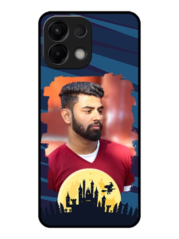 Custom Oppo K13 5G Custom Glass Phone Case - Halloween Witch Design