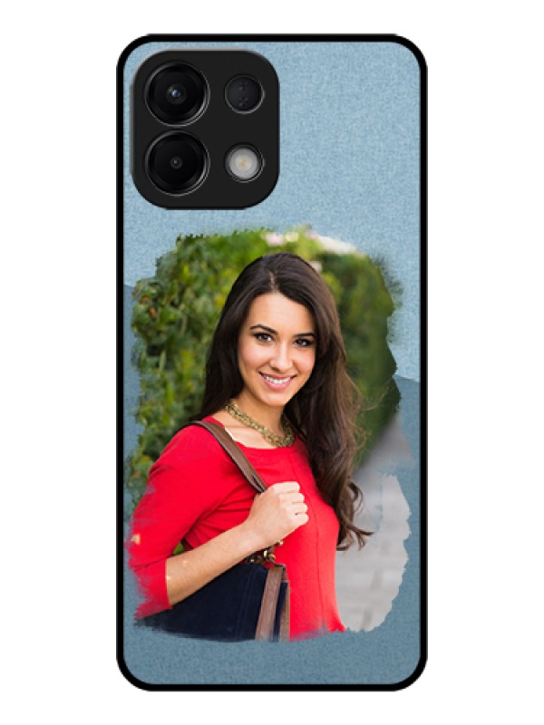 Custom Oppo K13 5G Custom Glass Phone Case - Grunge Line Art Design