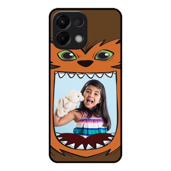 Oppo K13 5G Custom Glass Phone Case - Owl Monster Back Case Design Oppo K13 5G Custom Glass Phone Case - Owl Monster Back Case Design