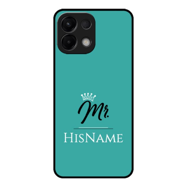 Oppo K13 5G Custom Glass Phone Case - Mr With Name Design