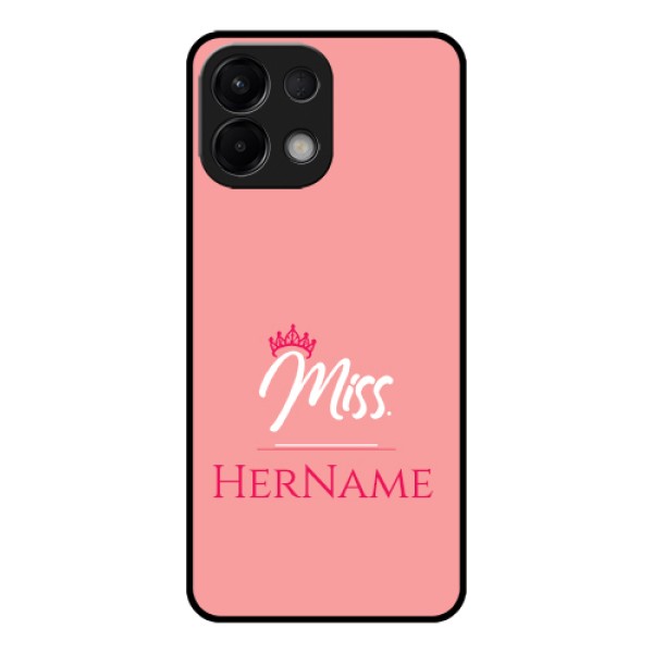 Oppo K13 5G Custom Glass Phone Case - Mrs With Name Design