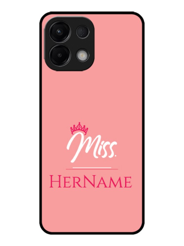 Custom Oppo K13 5G Custom Glass Phone Case - Mrs With Name Design