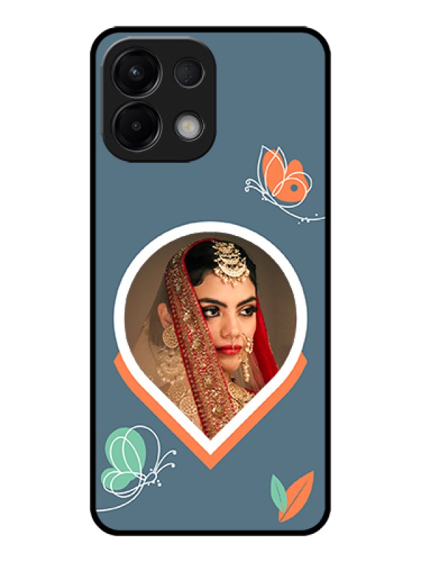 Custom Oppo K13 5G Custom Glass Phone Case - Droplet Butterflies Design