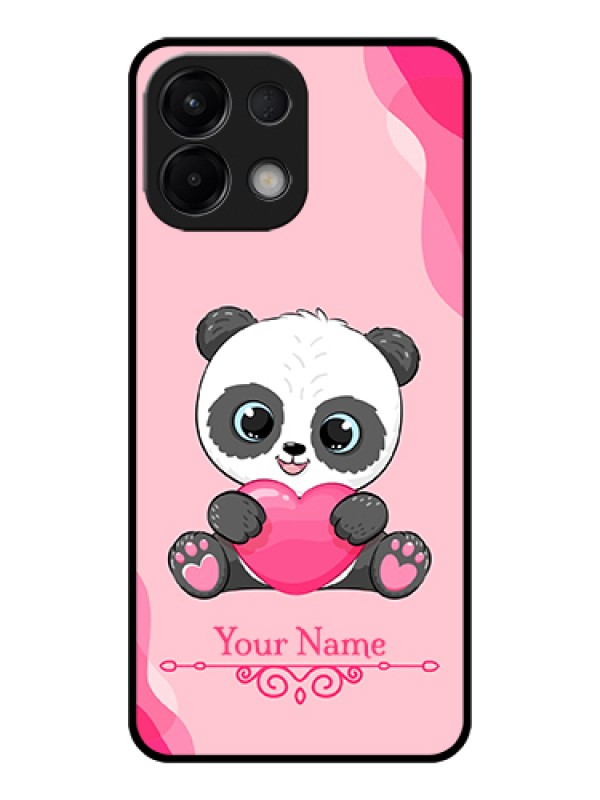 Custom Oppo K13 5G Custom Glass Phone Case - Cute Panda Design