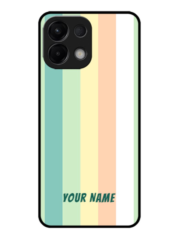 Custom Oppo K13 5G Custom Glass Phone Case - Multi - Colour Stripes Design