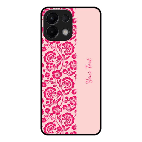 Oppo K13 5G Custom Glass Phone Case - Attractive Floral Pattern Design