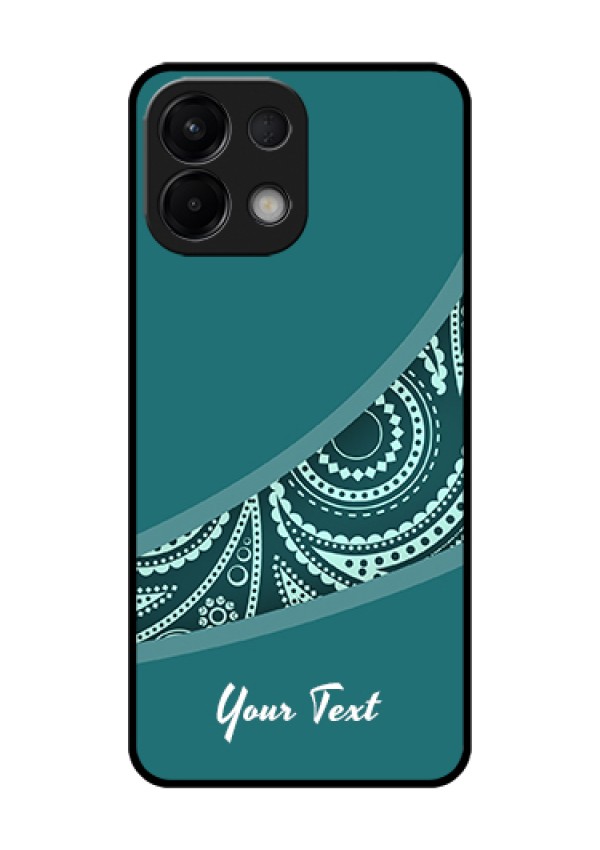Oppo K13 5G Custom Glass Phone Case - Semi Visible Floral Design