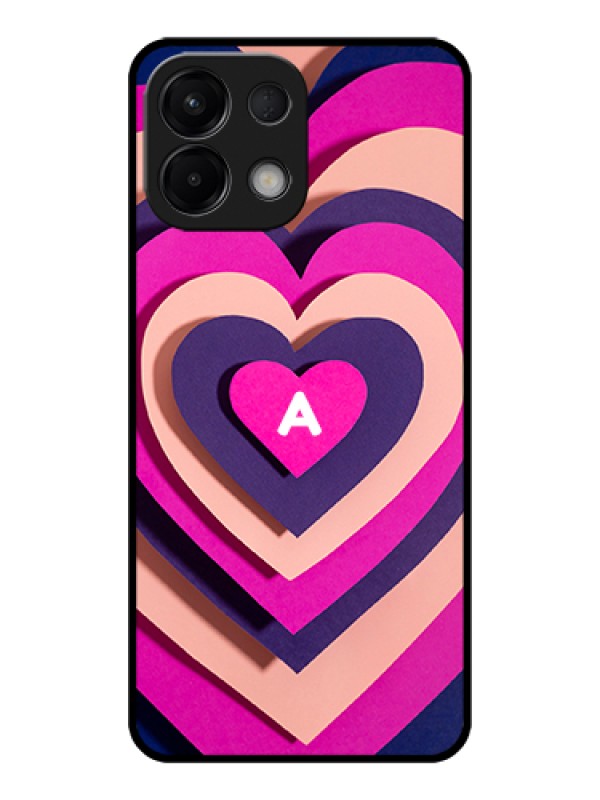Custom Oppo K13 5G Custom Glass Phone Case - Cute Heart Pattern Design
