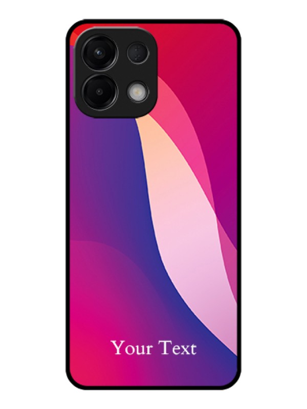 Custom Oppo K13 5G Custom Glass Phone Case - Digital Abstract Overlap Design