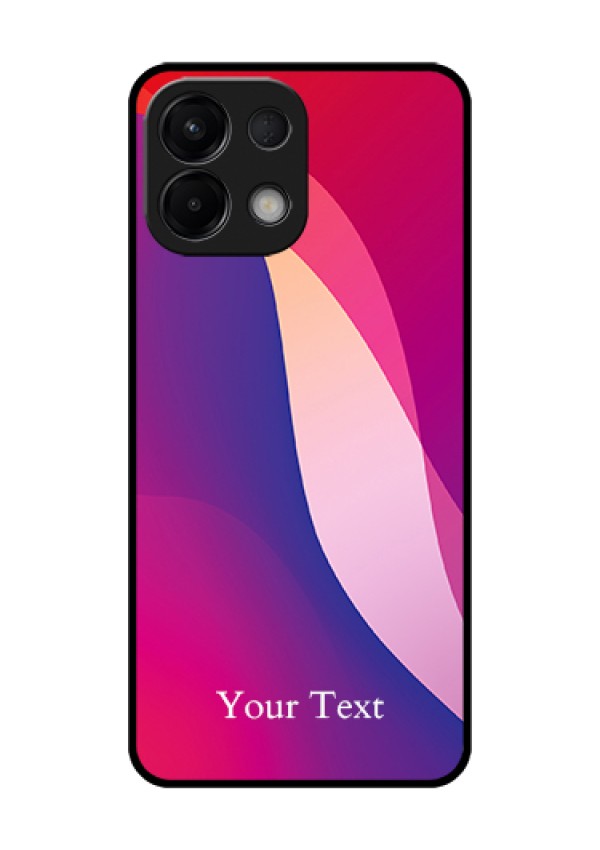 Oppo K13 5G Custom Glass Phone Case - Digital Abstract Overlap Design