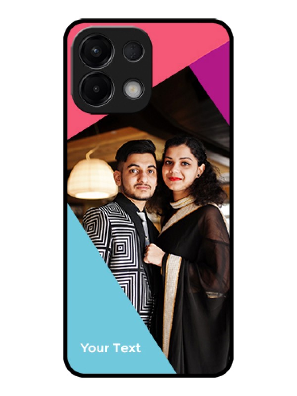 Custom Oppo K13 5G Custom Glass Phone Case - Stacked Triple Colour Design