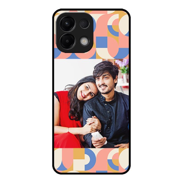 Oppo K13 5G Custom Glass Phone Case - Semi - Circle Maze Pattern Design