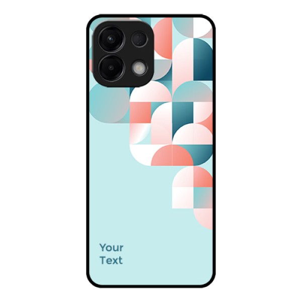 Oppo K13 5G Custom Glass Phone Case - Stylish Semi - Circle Pattern Design