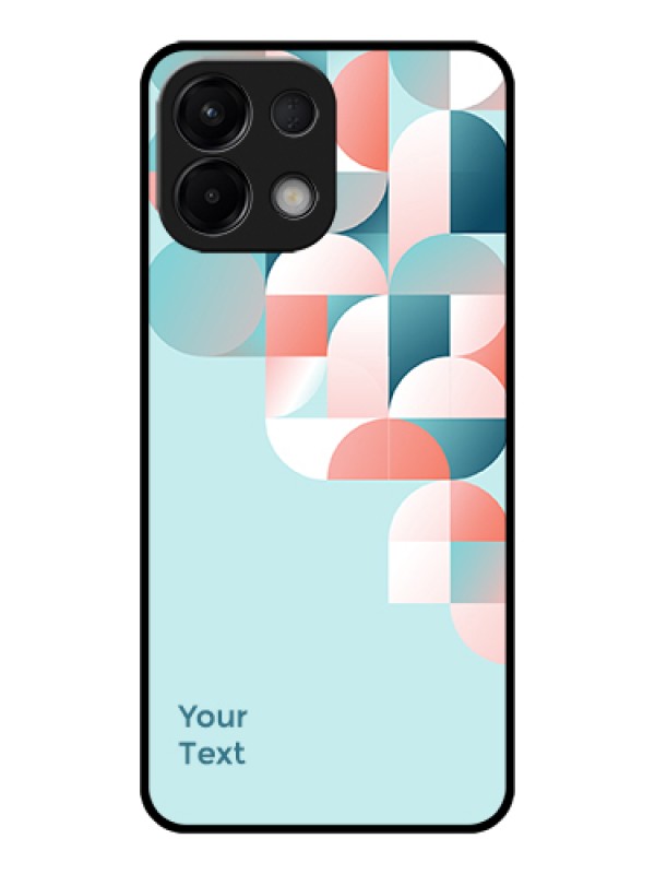 Custom Oppo K13 5G Custom Glass Phone Case - Stylish Semi - Circle Pattern Design