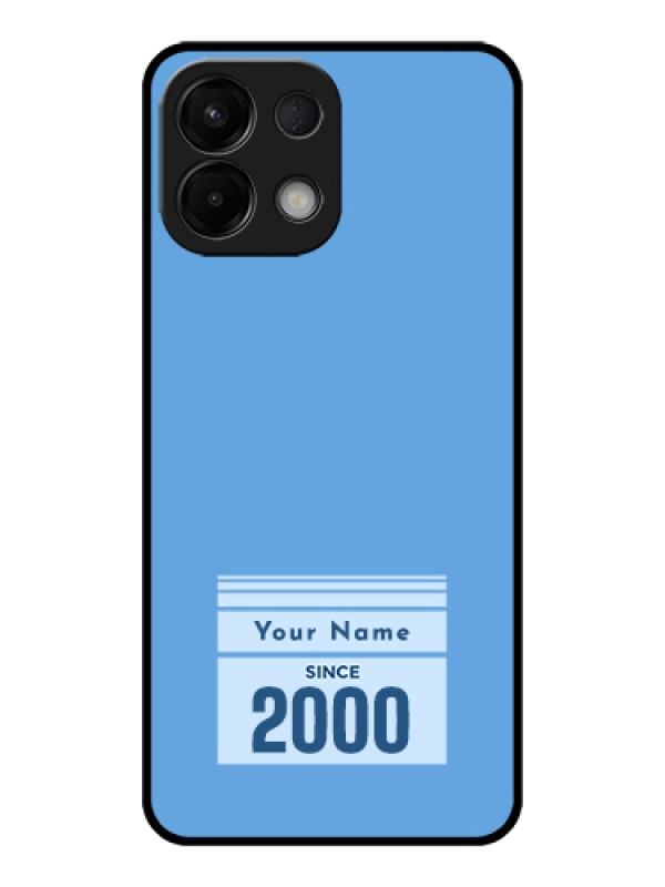 Custom Oppo K13 5G Custom Glass Phone Case - Custom Year Of Birth Design