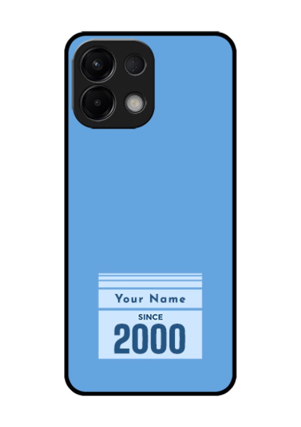 Oppo K13 5G Custom Glass Phone Case - Custom Year Of Birth Design