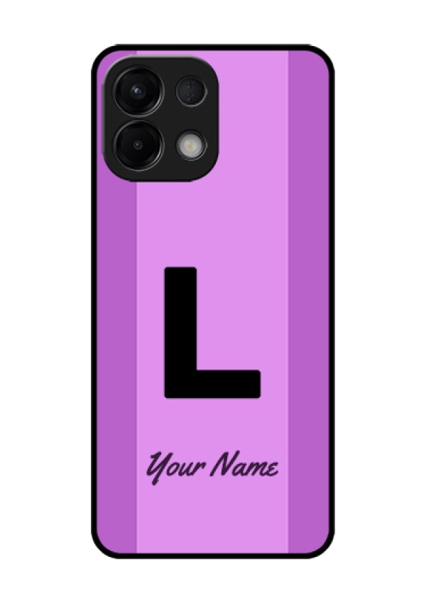Oppo K13 5G Custom Glass Phone Case - Tricolor Custom Text Design