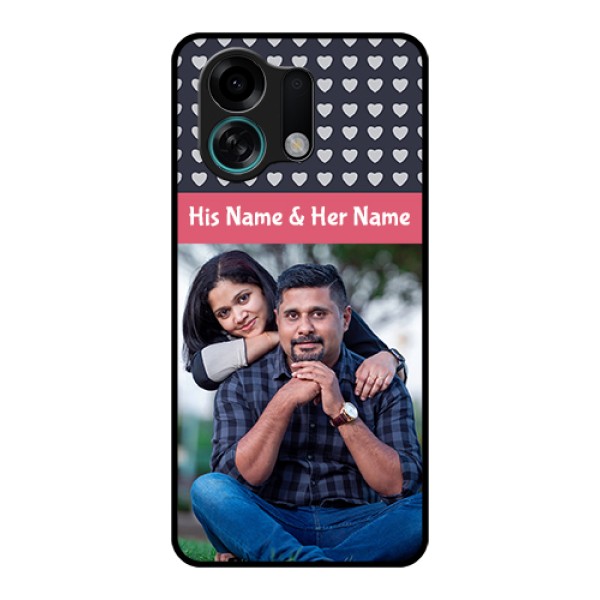 Oppo K13 Turbo 5G Custom Glass Phone Case - Love Symbols Design