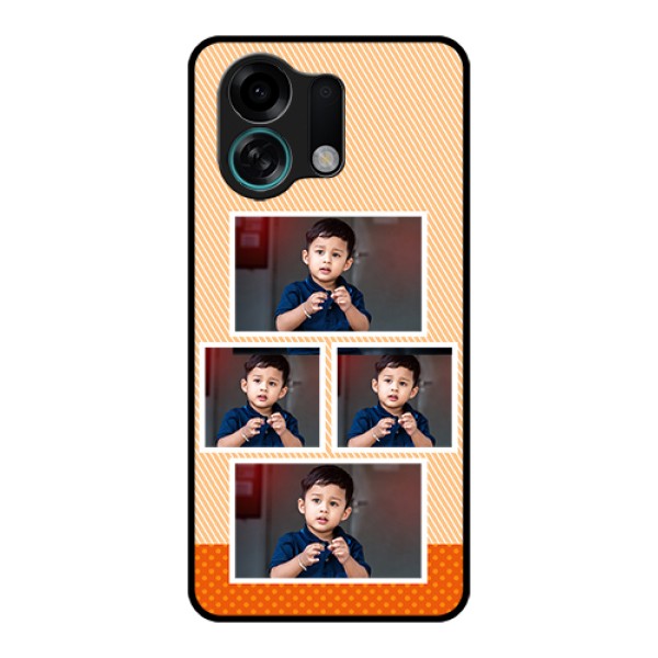 Oppo K13 Turbo 5G Custom Glass Phone Case - Bulk Photos Upload Design