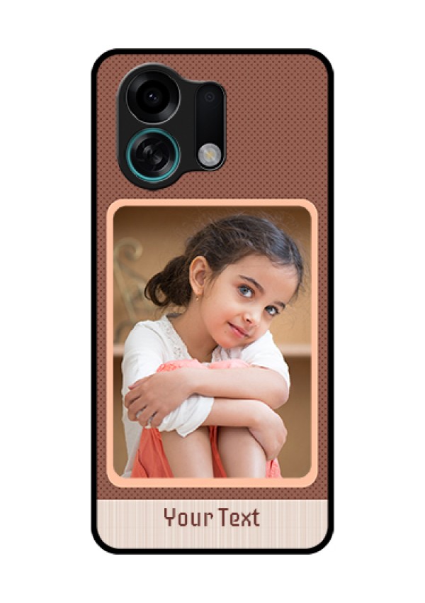 Oppo K13 Turbo 5G Custom Glass Phone Case - Simple Pic Upload Design