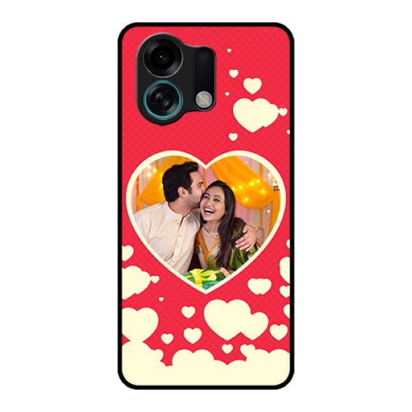Oppo K13 Turbo 5G Custom Glass Phone Case - Love Symbols Phone Cover Design