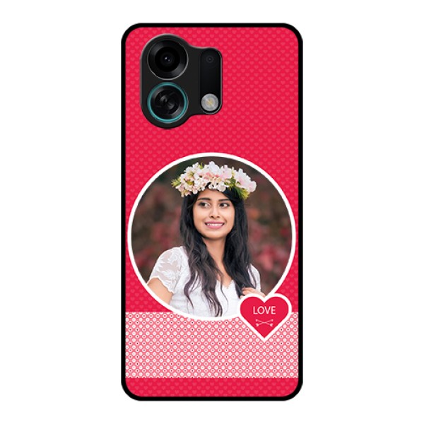 Oppo K13 Turbo 5G Custom Glass Phone Case - Pink Color Pattern Design Oppo K13 Turbo 5G Custom Glass Phone Case - Pink Color Pattern Design