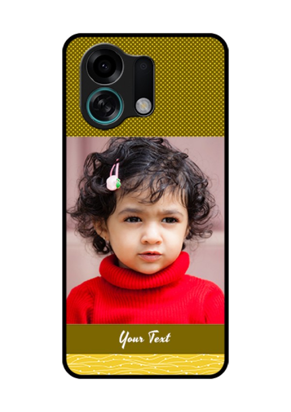 Oppo K13 Turbo 5G Custom Glass Phone Case - Simple Green Color Design