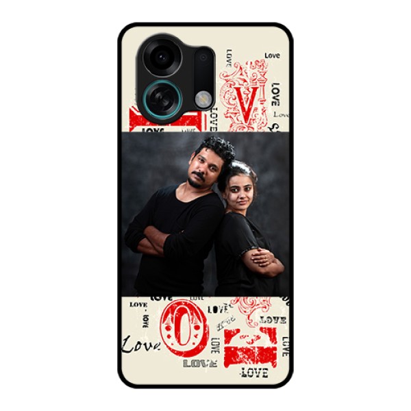 Oppo K13 Turbo 5G Custom Glass Phone Case - Trendy Love Design Case