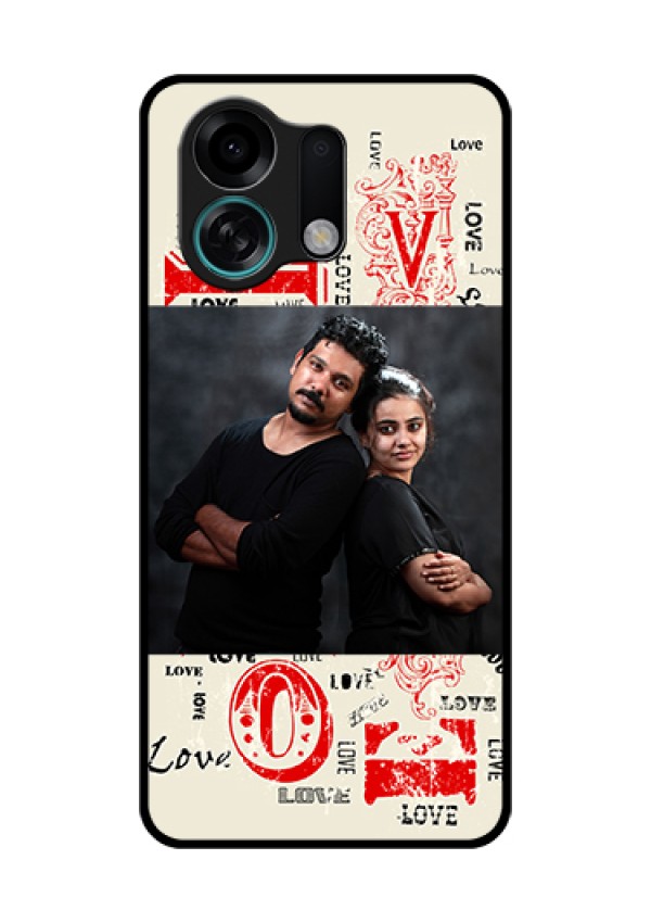 Oppo K13 Turbo 5G Custom Glass Phone Case - Trendy Love Design Case