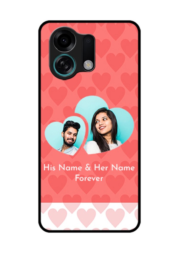 Oppo K13 Turbo 5G Custom Glass Phone Case - Couple Pic Upload Design