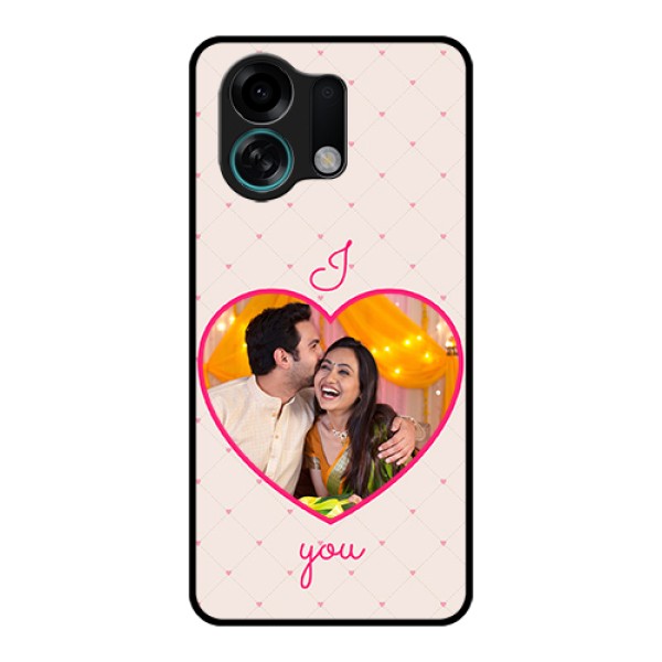 Oppo K13 Turbo 5G Custom Glass Phone Case - Heart Shape Design