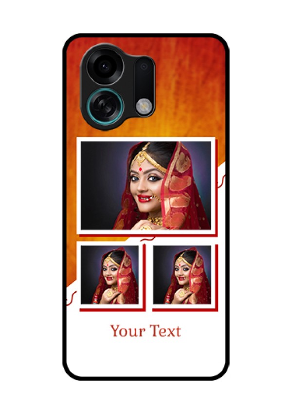 Oppo K13 Turbo 5G Custom Glass Phone Case - Wedding Memories Design