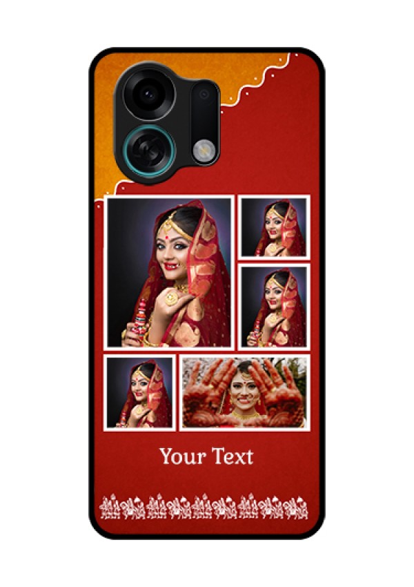Oppo K13 Turbo 5G Custom Glass Phone Case - Wedding Pic Upload Design