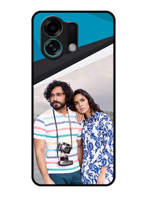 Custom Oppo K13 Turbo 5G Custom Glass Phone Case - Simple Pattern Photo Upload Design